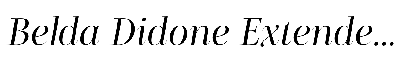 Belda Didone Extended Regular Italic